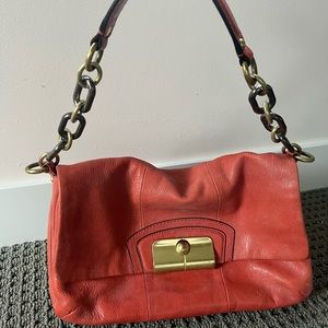 Vintage pink coach purse